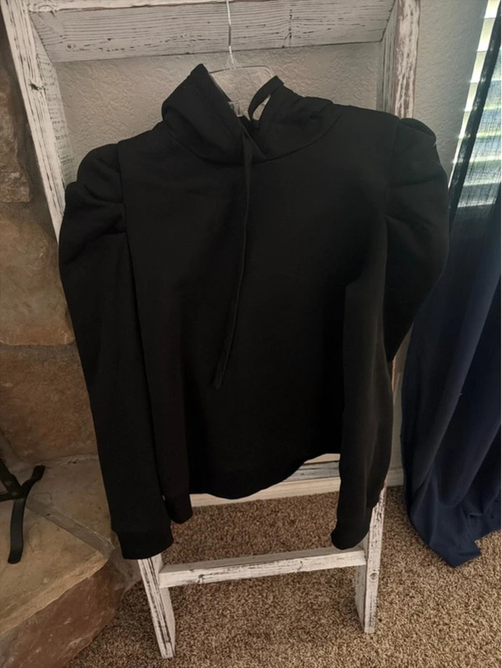 Women’s Large Puff Sleeve Hoodie Sweatshirt